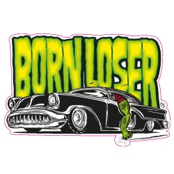 Born Loser Pegatina-Sticker